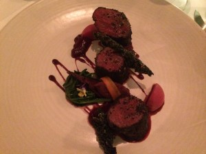 Kangaroo - fillet, tartare, heirloom beets, mountain pepper, elderberry