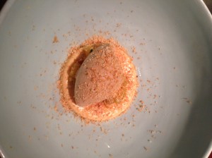 Momofuku's almond, peach, thyme