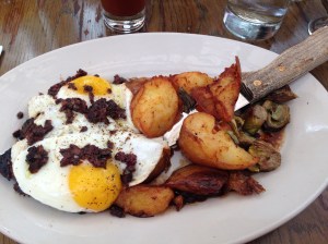 Hanger Steak and Eggs