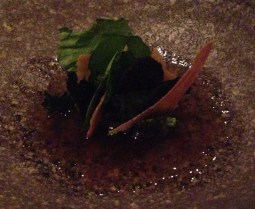 Warm ricotta and nettle, winter truffle and brassicas