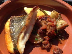 Panfried Dory and baby fennel