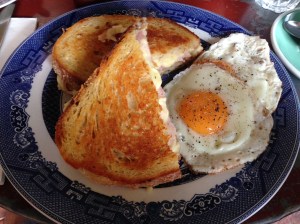Ham and Gruyere with Fried Eggs