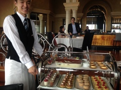 The dessert trolley at Grissini!