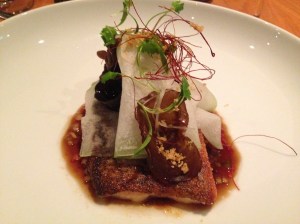 Victorian Murray cod, steamed winter melon, new season ginger, cloud ear mushrooms, chinking black vinegar