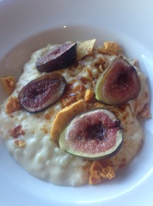 Roasted Red Hill figs, aromatic rice, honeycomb