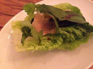 Vietnamese blood pudding, ginger, cos