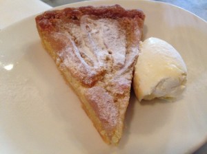 Pear and frangipane tart