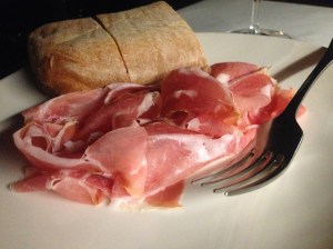 Parma prosciutto and house made bread
