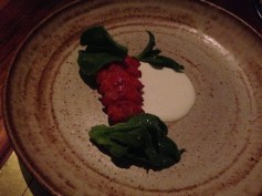 Marron, Cultured Buttermilk and Horseradish, Ice Plant