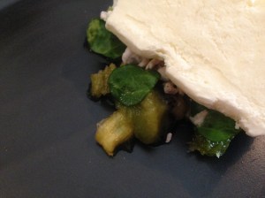 Yoghurt parfait, preserved kiwifruit, coffee & sorrel