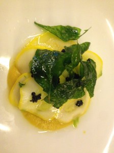 Blue eye, onion, squash, curry leaves