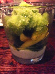 Yoghurt cream, lemon verbena & mango