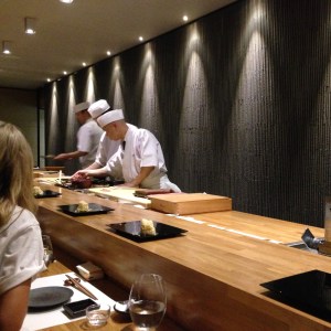 Mr Minamishima (closest) in action