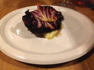 Lamb rump, parsnip, radicchio