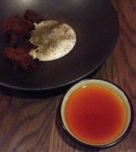 Baked Chocolate mousse, crème Chantilly, oolong tea