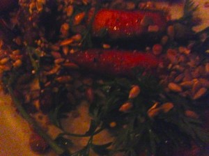 Spiced carrots tamarind dates